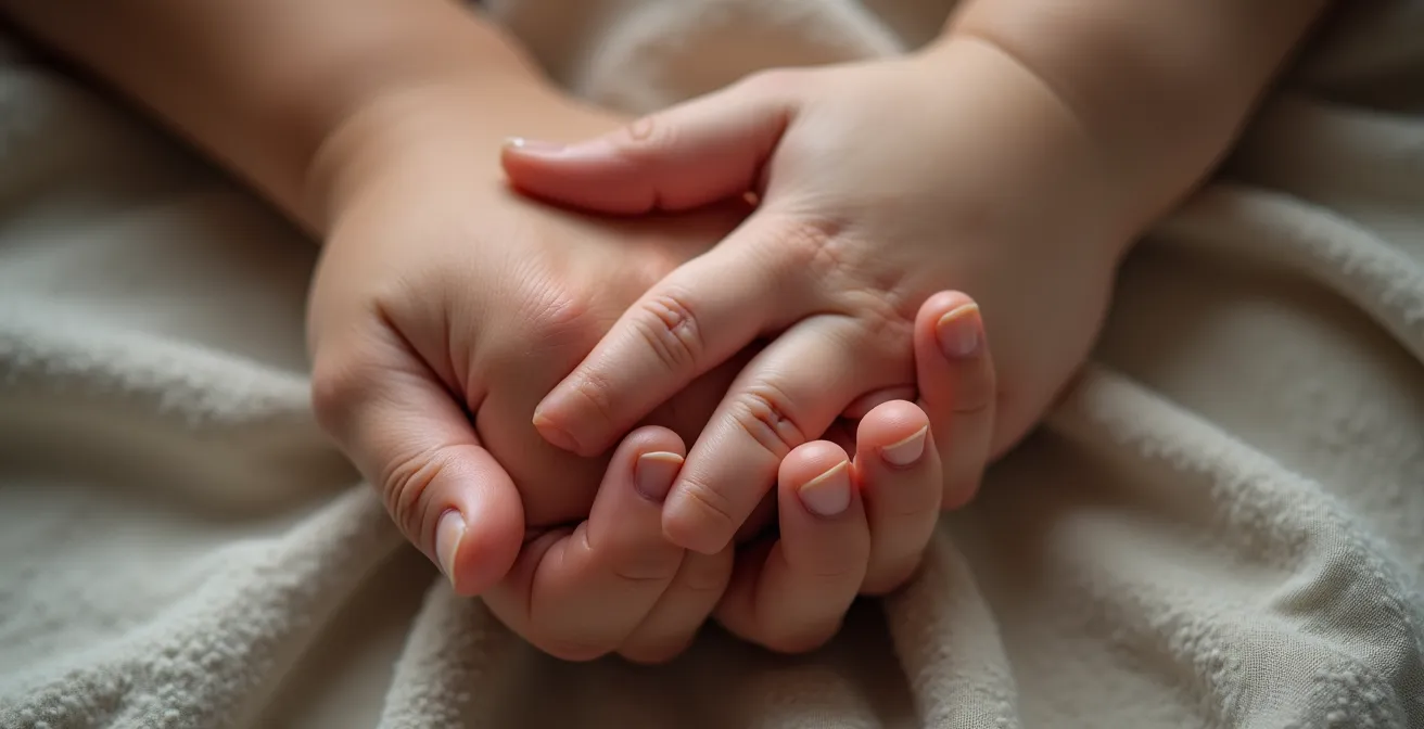 Expresiones faciales y lenguaje corporal mostrando aceptación incondicional hacia el niño