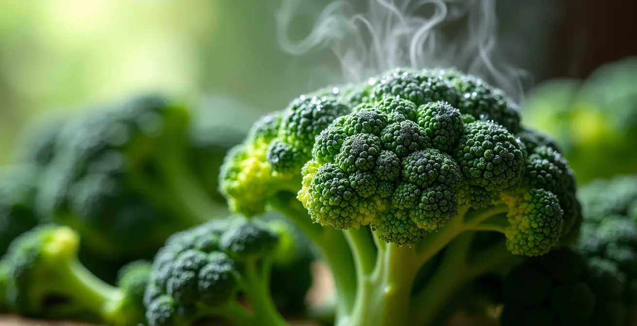 Métodos de cocción de verduras organizados por preservación de polifenoles