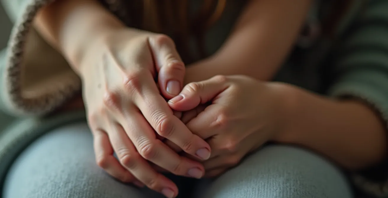 Madre abrazando a su hijo pequeño mientras llora, mostrando co-regulación emocional a través del contacto físico