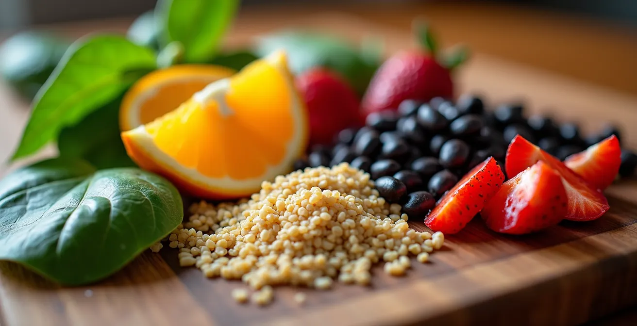 Combinaciones de alimentos para optimizar la absorción de hierro vegetal