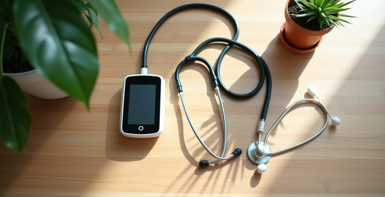 Demostración visual del protocolo correcto para medir la presión arterial en casa