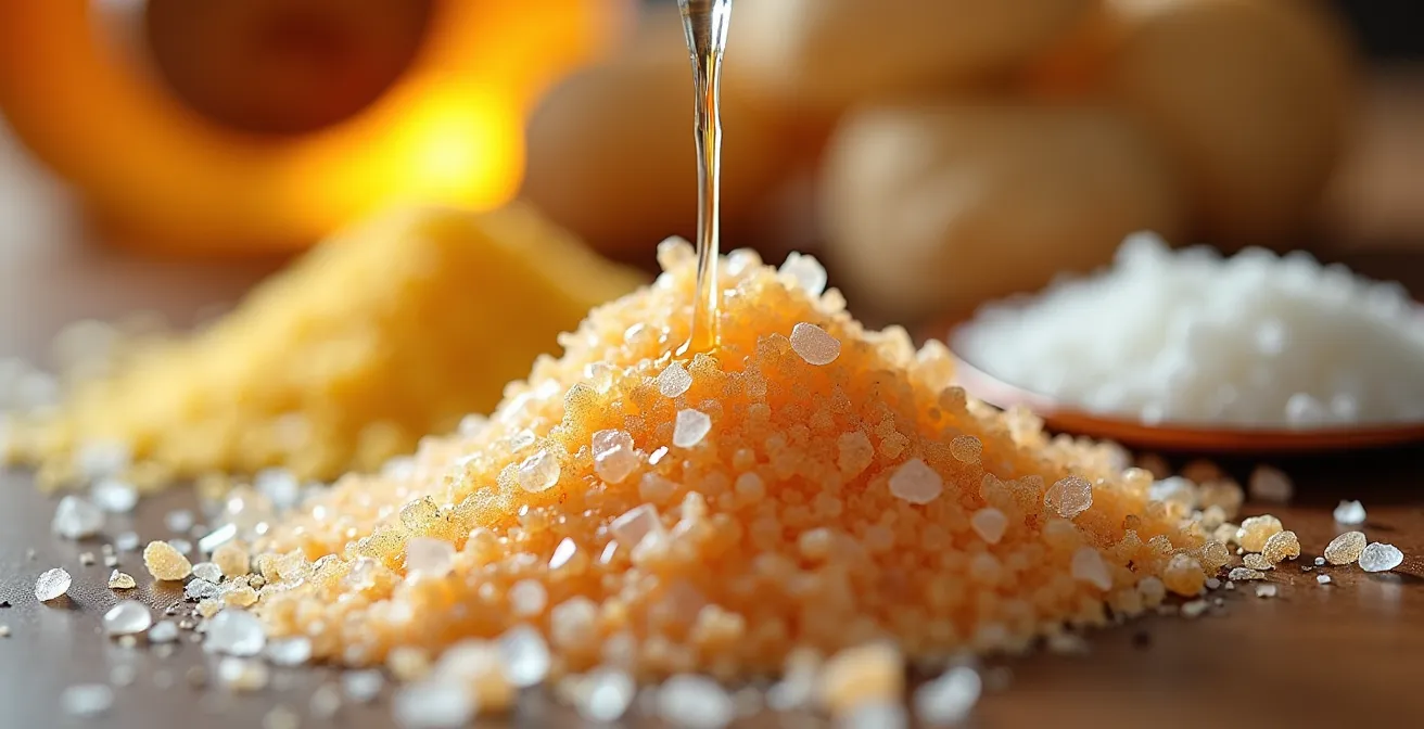 Ingredientes de cocina como vinagre, bicarbonato y té para tratar picaduras